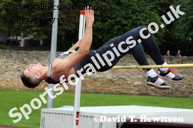 Mens decathlon high jump, EAP International Cominted Events, Hexham. Photo: David T. Hewitson/Sports for All Pics